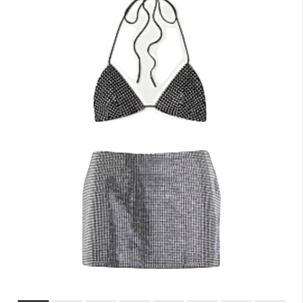 Magda Butrym crystal mini skirt